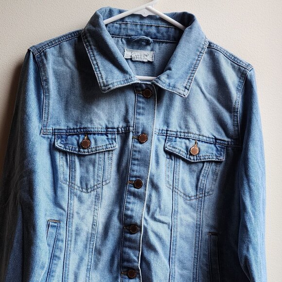 Ci Sono Light Wash Jean Jacket Size XL - Picture 5 of 16